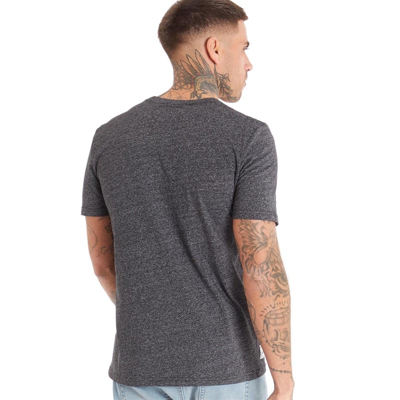 Tokyo Laundry Mens Watcher T-Shirt Dark Grey Grindle