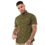 Tokyo Laundry Mens Elbury Short Sleeve Shirt Khaki