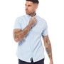 Tokyo Laundry Mens Elbury Short Sleeve Shirt Light Blue