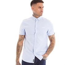 Tokyo Laundry Mens Tiberius Short Sleeve Shirt Light Blue