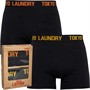 Tokyo Laundry Mens Tilson Two Pack Boxers Black