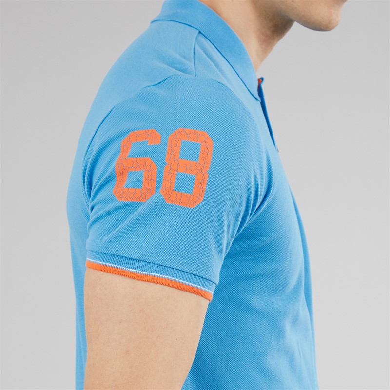 Tokyo Laundry Mens Sporty Polo Shirt Blue