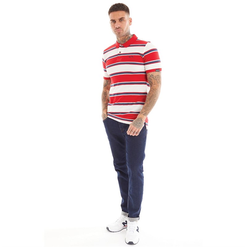 Tokyo Laundry Mens Francis Polo Red