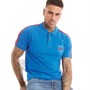 Tokyo Laundry Mens Tape Polo Blue