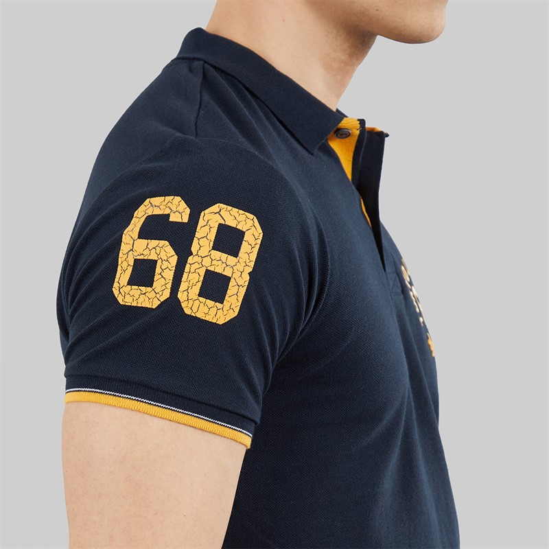 Tokyo Laundry Mens Sporty Polo Shirt Navy