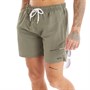 Tokyo Laundry Mens Namaste Swim Shorts Olive