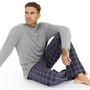 Tokyo Laundry Mens Glencoe Loungewear Set Grey