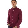 Tokyo Laundry Mens Holkham Long Sleeve Shirt Burgundy