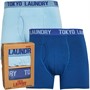 Tokyo Laundry Mens Tower Two Pack Boxers Blue Bell