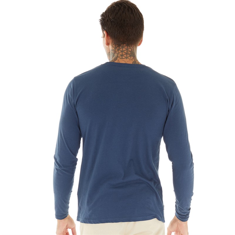 Tokyo Laundry Mens Revo Long Sleeve Top Blue