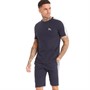Tokyo Laundry Mens Withington T-Shirt And Shorts Lounge Set Navy