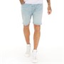 Tokyo Laundry Mens Josep Denim Shorts Light Blue Wash