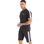 Tokyo Laundry Mens Withington T-Shirt And Shorts Lounge Set Black