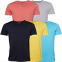 Tokyo Laundry Mens Spectre Five Pack T-Shirts Multi