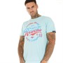 Tokyo Laundry Mens Ravens T-Shirt Aqua