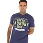 Tokyo Laundry Mens Social T-Shirt Navy