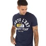 Tokyo Laundry Mens Varsity Teams T-Shirt Sky Captain