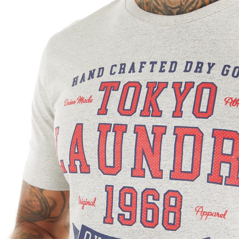 Tokyo Laundry Mens Social T-Shirt Grey