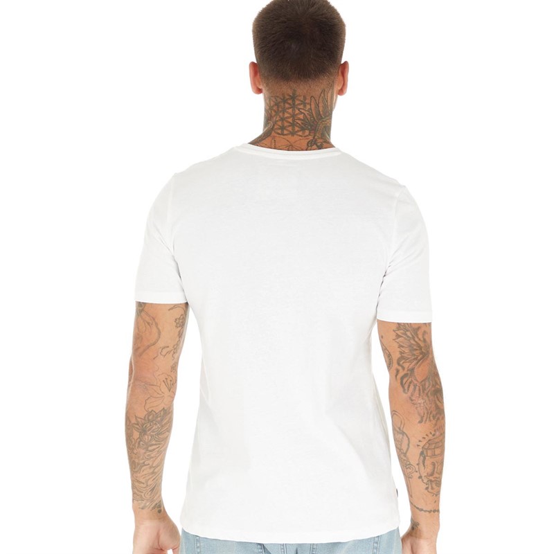 Tokyo Laundry Mens Varsity Teams T-Shirt Snow White