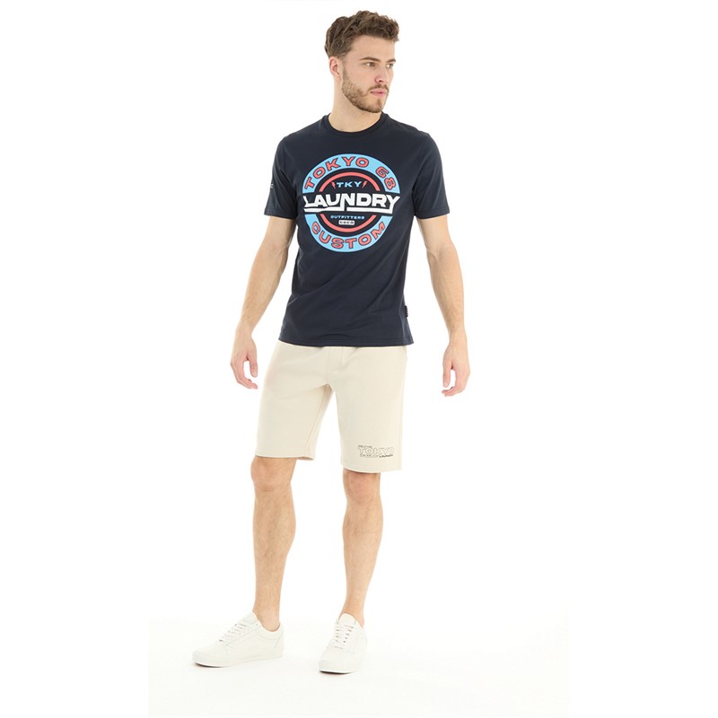 Tokyo Laundry Mens Tremper T-Shirt Navy