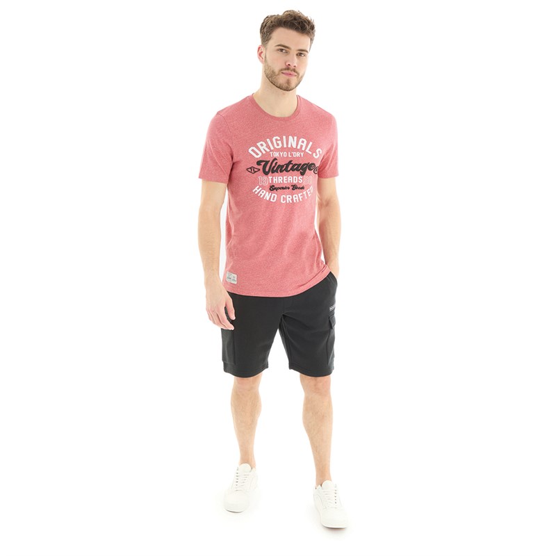 Tokyo Laundry Mens Enter T-Shirt Red