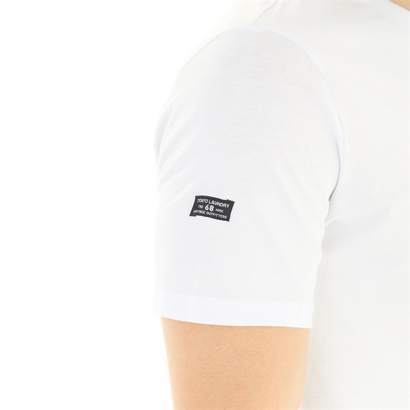 Tokyo Laundry Mens Midi T-shirt White