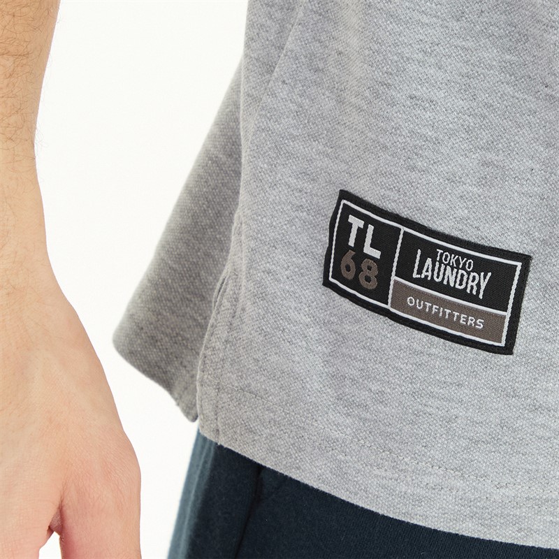 Tokyo Laundry Mens Mortimer Polo Light Grey