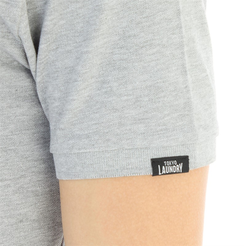 Tokyo Laundry Mens Mortimer Polo Light Grey