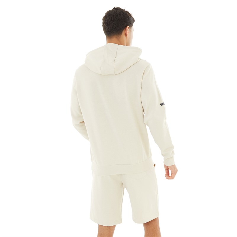 Tokyo Laundry Mens Brody Hoodie And Shorts Co-Ord Stone