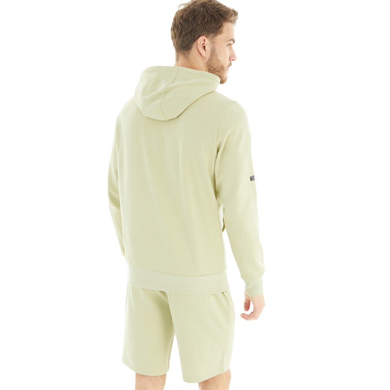 Tokyo Laundry Mens Brody Hoodie And Shorts Co-Ord Sage Green