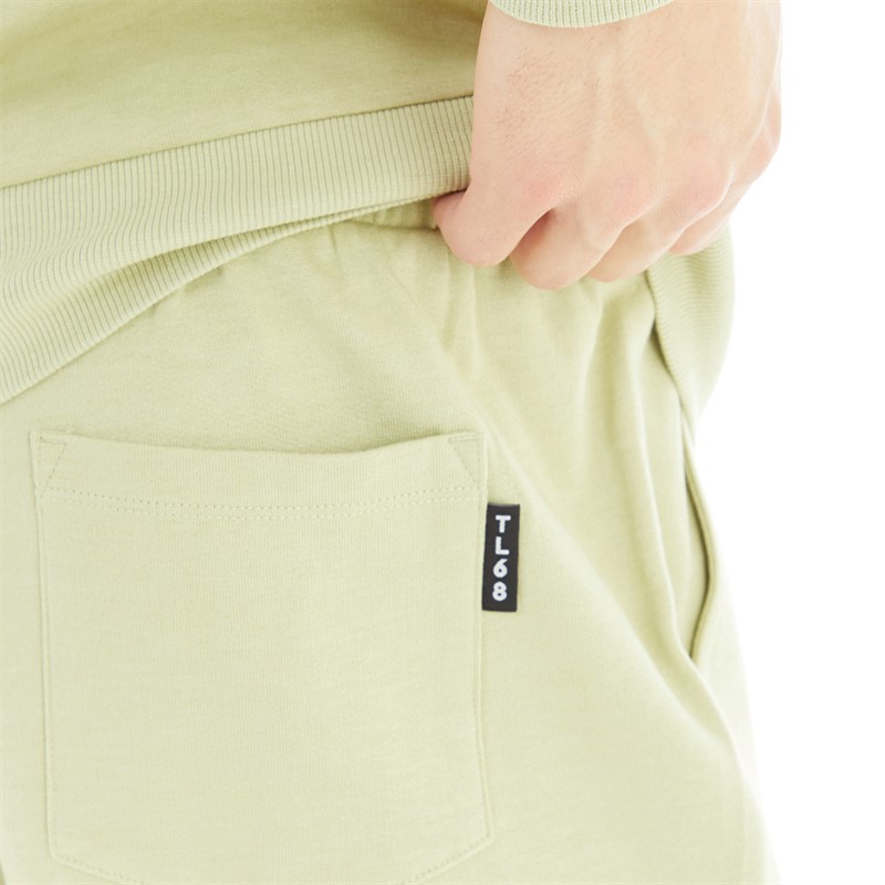 Tokyo Laundry Mens Brody Hoodie And Shorts Co-Ord Sage Green