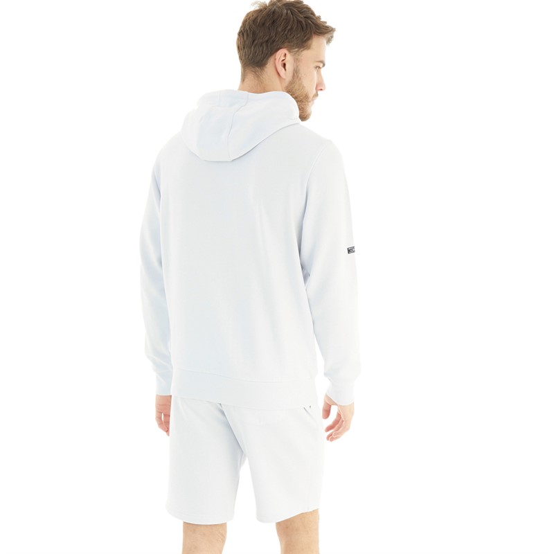 Tokyo Laundry Mens Brody Hoodie And Shorts Co-Ord Pale Blue