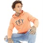 Tokyo Laundry Mens Refract Hoodie Orange