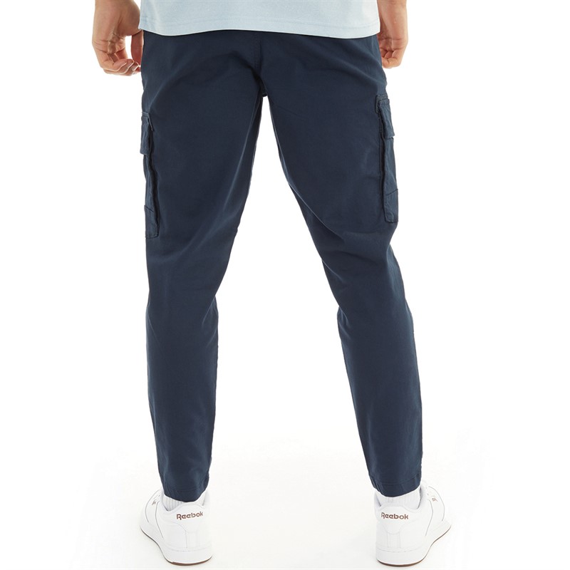 Tokyo Laundry Mens Almagro Cargo Trousers Navy