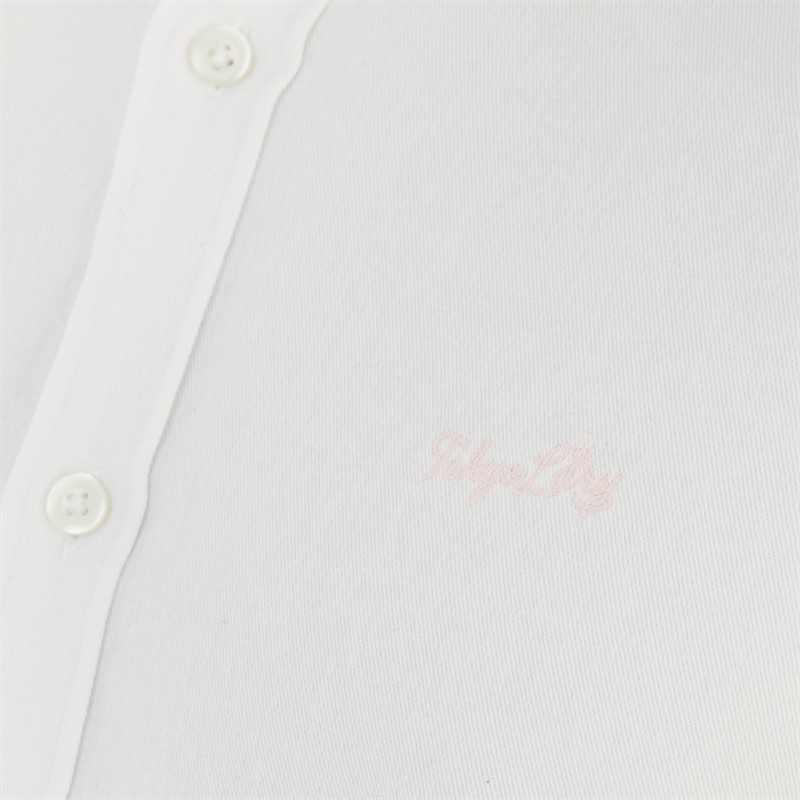 Tokyo Laundry Mens Elbury Short Sleeve Shirt White