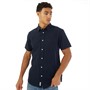 Tokyo Laundry Mens Bertrand Short Sleeve Shirt Navy