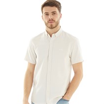 Tokyo Laundry Mens Tiberius Short Sleeve Shirt Oatmeal