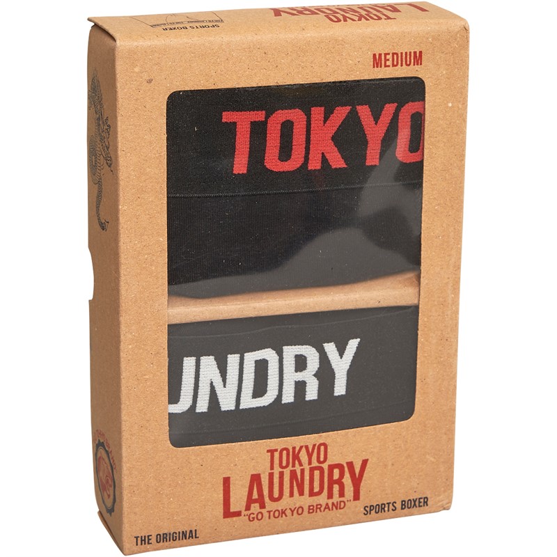 Tokyo Laundry Mens Walkers Two Pack Boxers Red/Cream