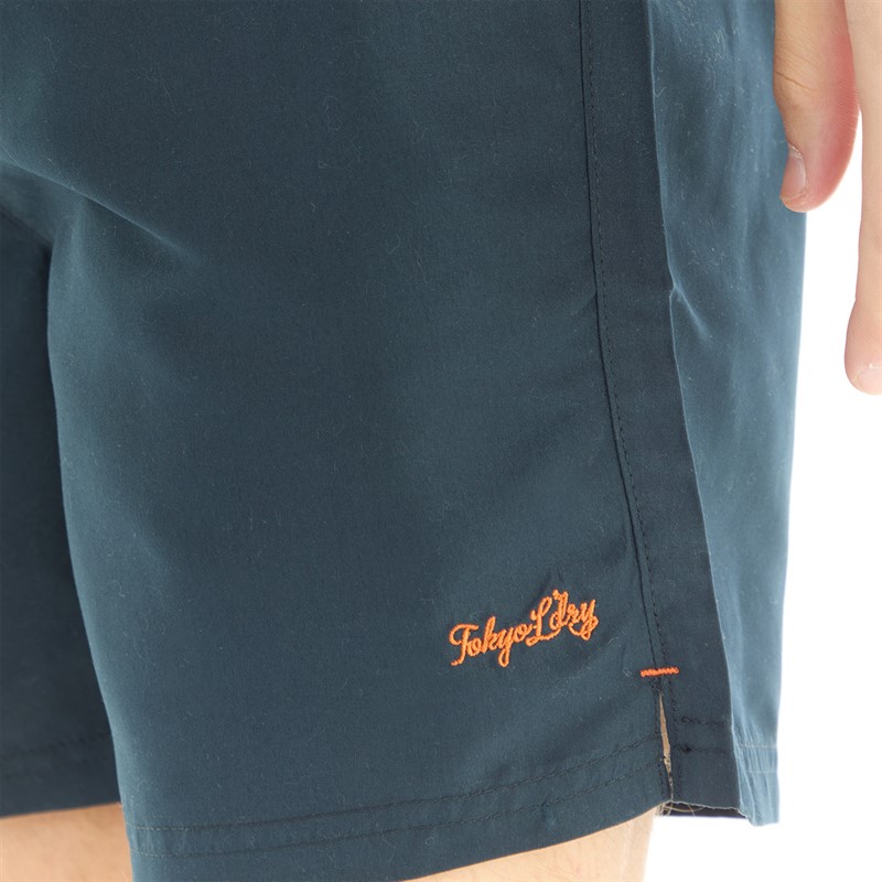 Tokyo Laundry Mens Namaste Swim Shorts Navy