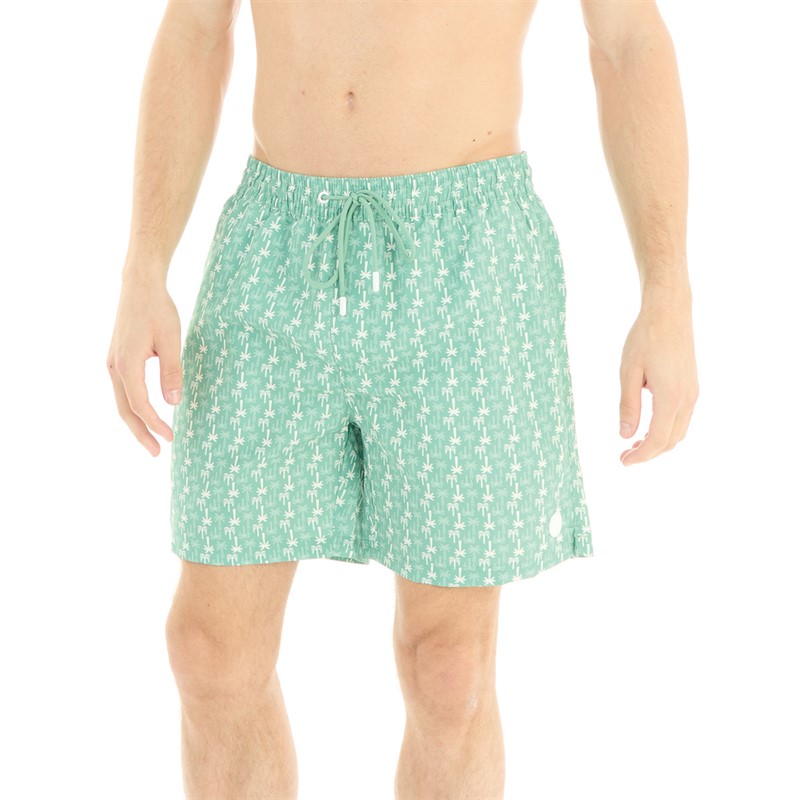 Tokyo Laundry Mens Magos Swim Shorts Green