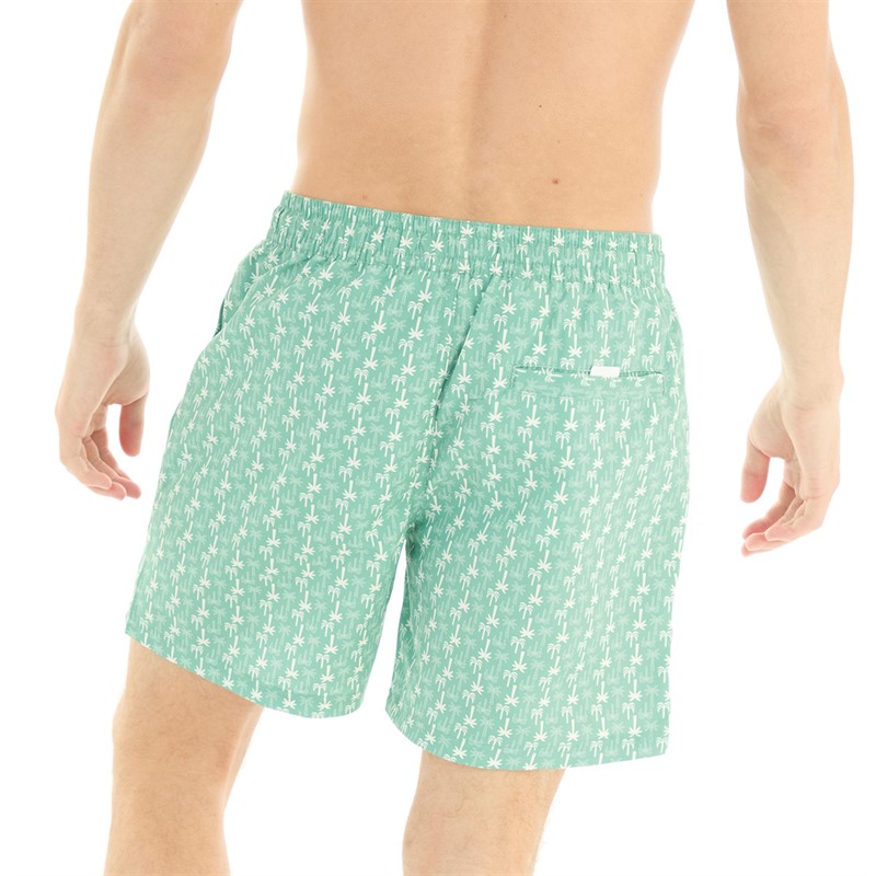 Tokyo Laundry Mens Magos Swim Shorts Green