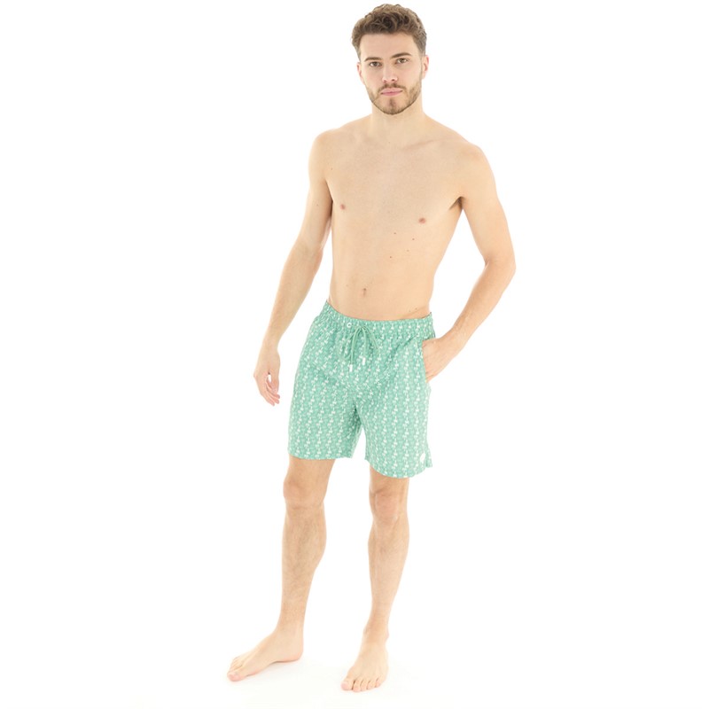 Tokyo Laundry Mens Magos Swim Shorts Green