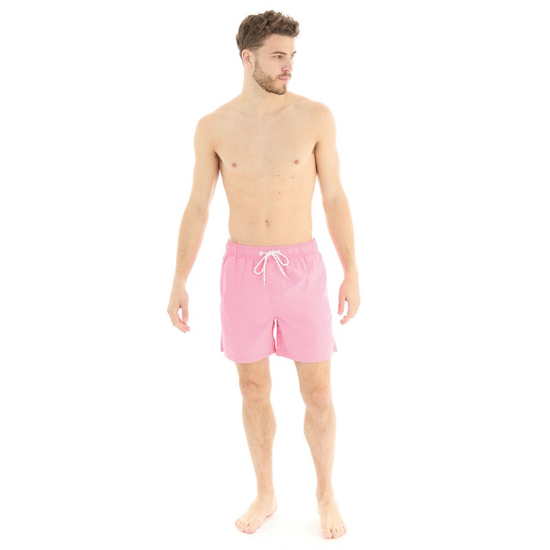 Tokyo Laundry Mens Namaste Swim Shorts Pink