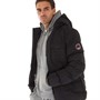Tokyo Laundry Mens Odenkirk Borg Lined Quilted Puffer Jacket Black