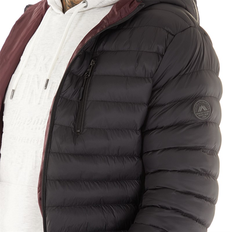 Tokyo Laundry Mens Vizzini Quilted Puffer Jacket Black