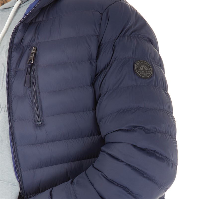 Tokyo Laundry Mens Vizzini Quilted Puffer Jacket Navy