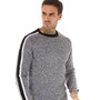Tokyo Laundry Mens Flannery Knitted Crew Neck Jumper Black