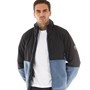 Tokyo Laundry Mens Dancho Borg Fleece Jacket Airforce