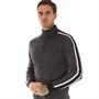 Tokyo Laundry Mens Tindle Quarter Zip Funnel Neck Knitted Jumper Black
