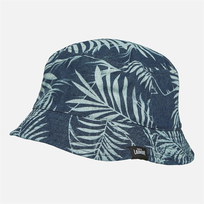 Tokyo Laundry Mens Killengreen Bucket Hat Navy